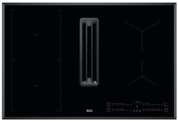 AEG CCE84543FB Induction 78cm 4 Zone Integrated Recirculating Hood Black