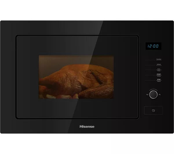 HISense HB25MOBX7GUK Built in Microwave with Grill in Black
