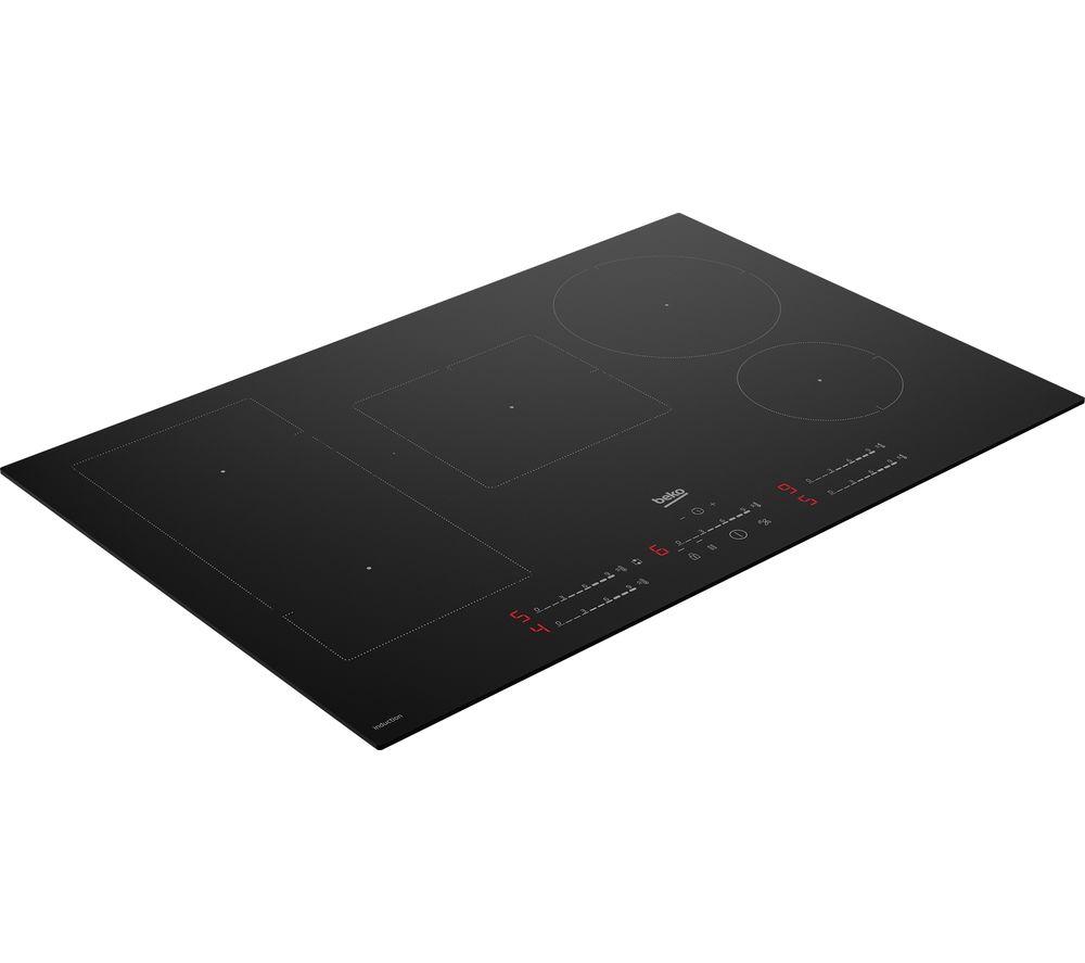 Beko HII85700UFT Induction Hob 80cm 5 Zone with Flex Zone in Black