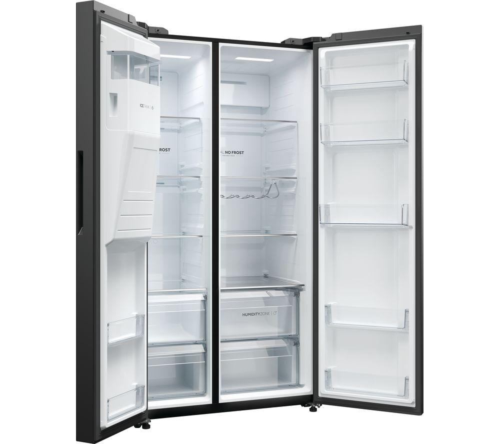 Haier HSW59F18EIPT Smart American Fridge Freezer Plumbed Slate Black