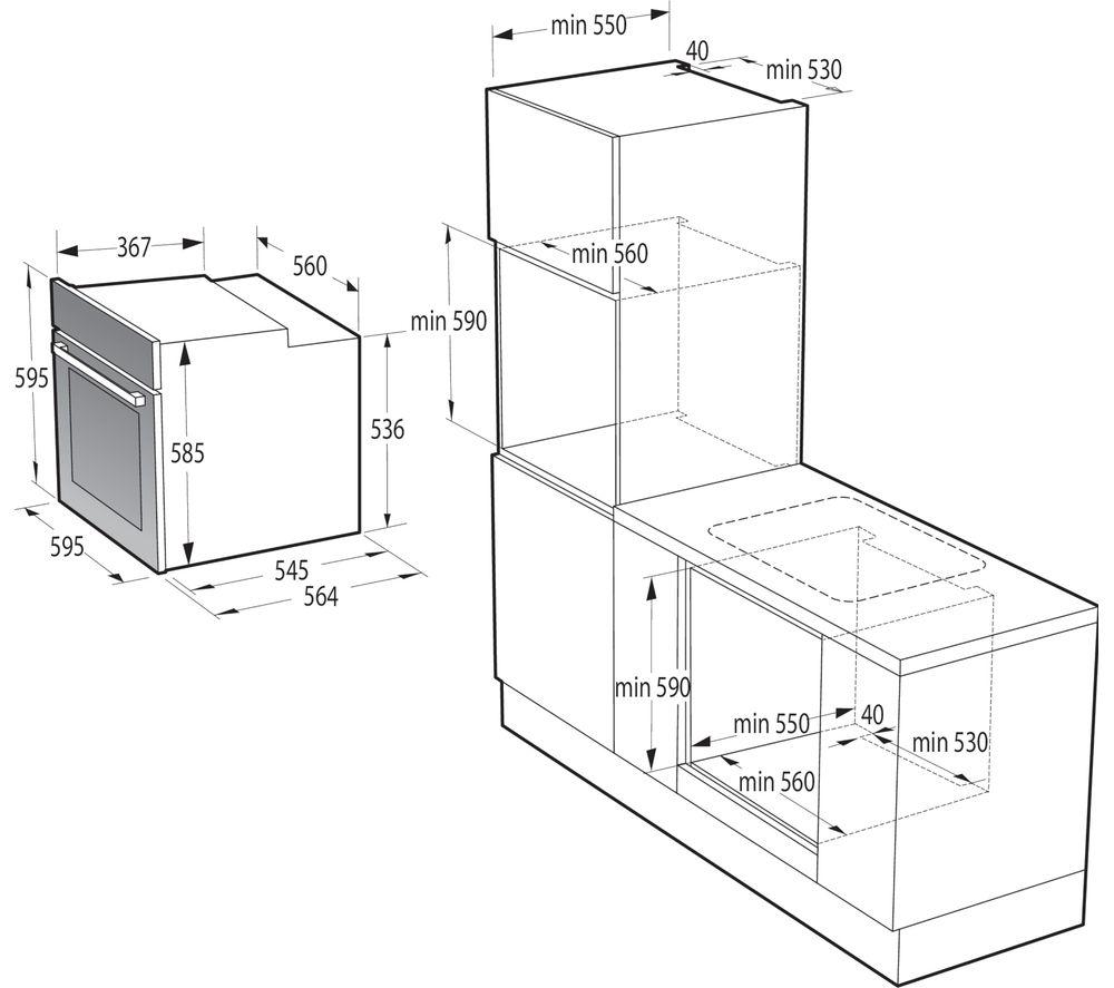 Hisense BSA66346PDBGUK Single Oven WiFi Electric Pyro in Black
