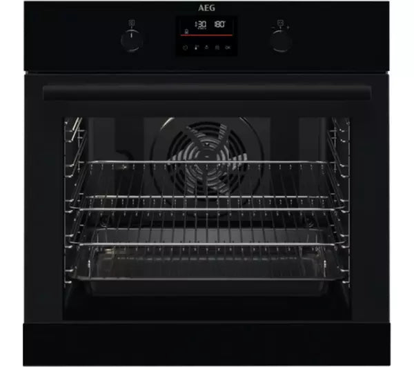 AEG BPK355061B Single Oven Electric Built In Pyrolytic in Black GRADE A