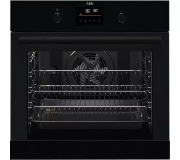 AEG BPK355061B Single Oven Electric Built In Pyrolytic Black GRADE B