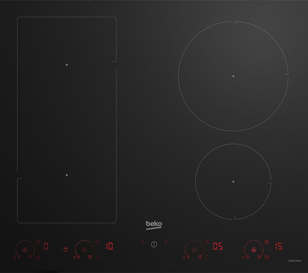 Beko HII64820UFT Induction Hob 60cm 4 Zone with Flex Zone in Black GRADE B