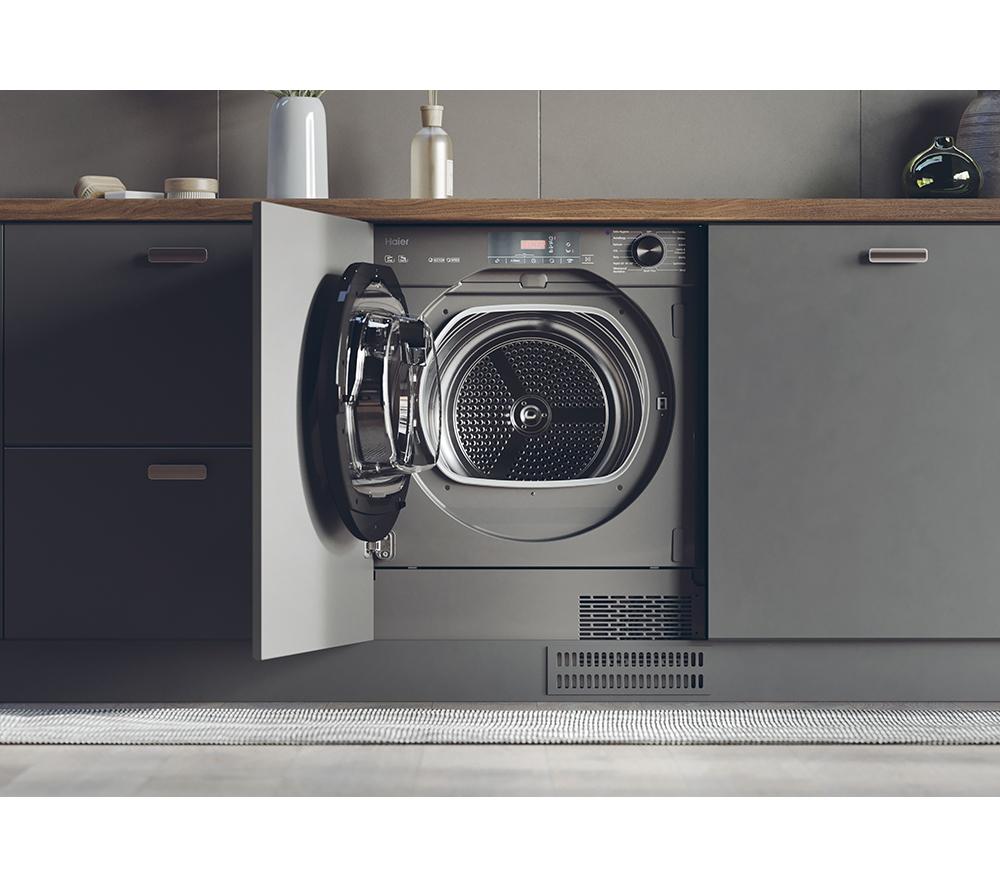 Haier HDB4H7A2TBERX80 Fully Integrated 7kg Heat Pump Dryer Graphite