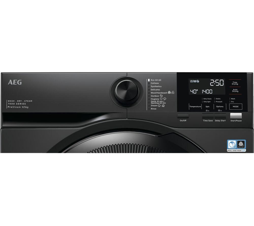 AEG LWR7196U4B Washer Dryer 9kg + 5kg 1600 rpm Black GRADE A
