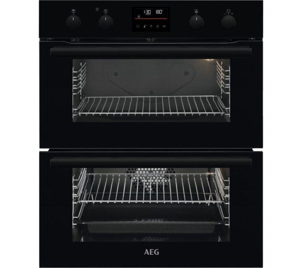 AEG DUB535060B Double Oven Built Under in Black