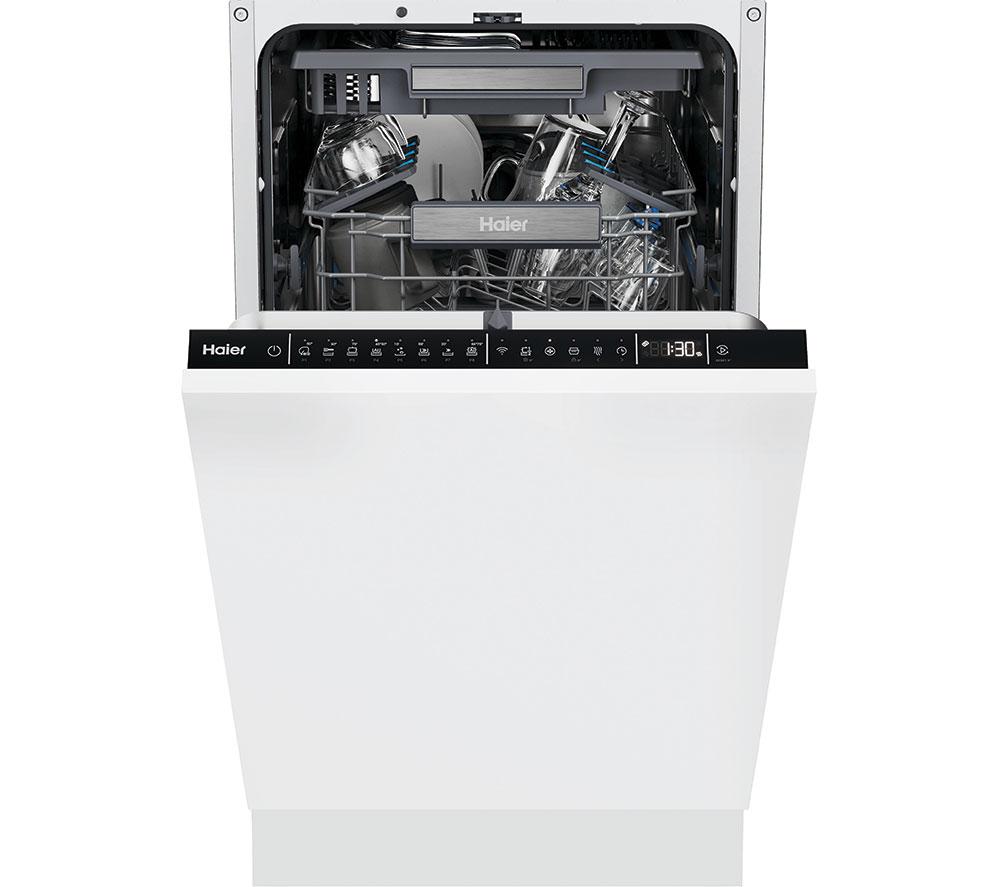 Haier XI1C3TB2FB-80 Wi-Fi Integrated Slimline Dishwasher 45cm GRADE A