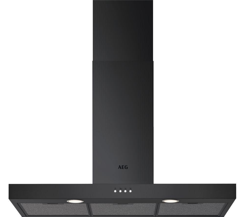 AEG DBX3951R Chimney Hood 90cm in Black