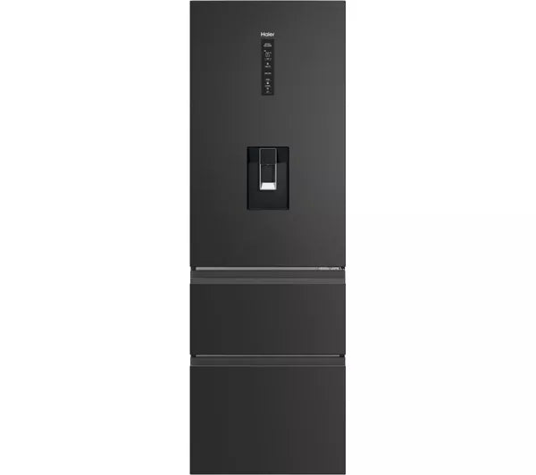 Haier HTW3618EWPB 3 Door Fridge Freezer Frost Free in Slate Black