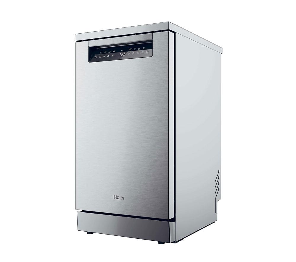 Haier XF1C3TB1FX Wi-Fi Freestanding Slimline Dishwasher 45cm