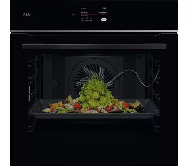 AEG TE7PB731AB Single Oven Electric Built in with Pyrolytic cleaning in Black
