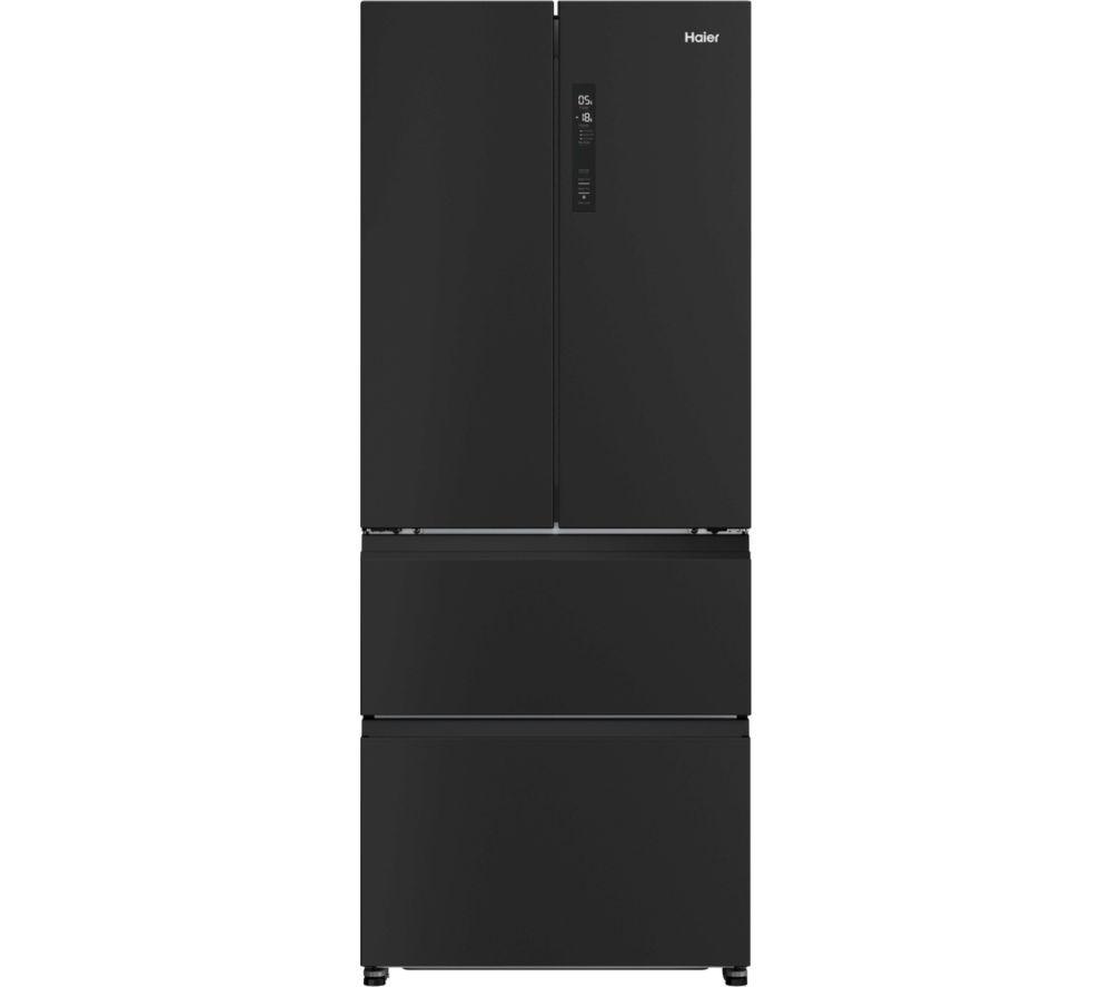 Haier HFR3718ENPT 4 Door Fridge Freezer Frost Free Slate Black