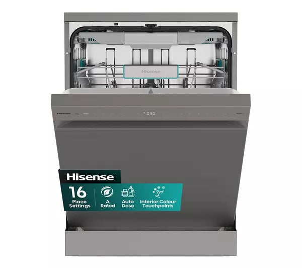 Hisense HS693A90XADUK Freestanding Dishwasher 60cm Steek REFURBISHED