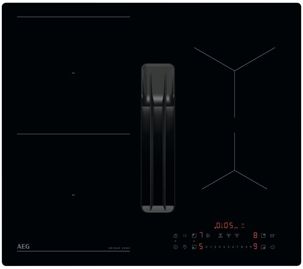 AEG TT64CB00CB Induction Hob + Hood 60cm ComboHob in Black