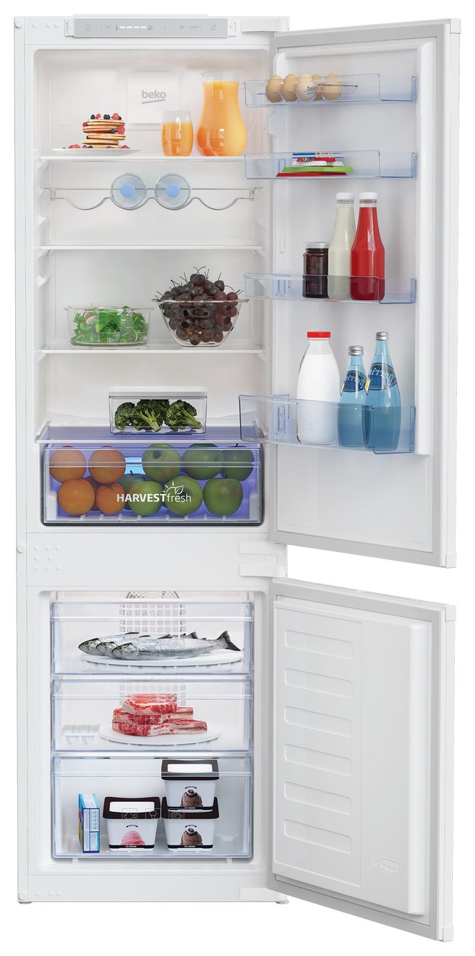 Beko BCFD3V73 Fridge Freezer 70:30 Integrated Frost Free Sliding Rail REFURBISHED