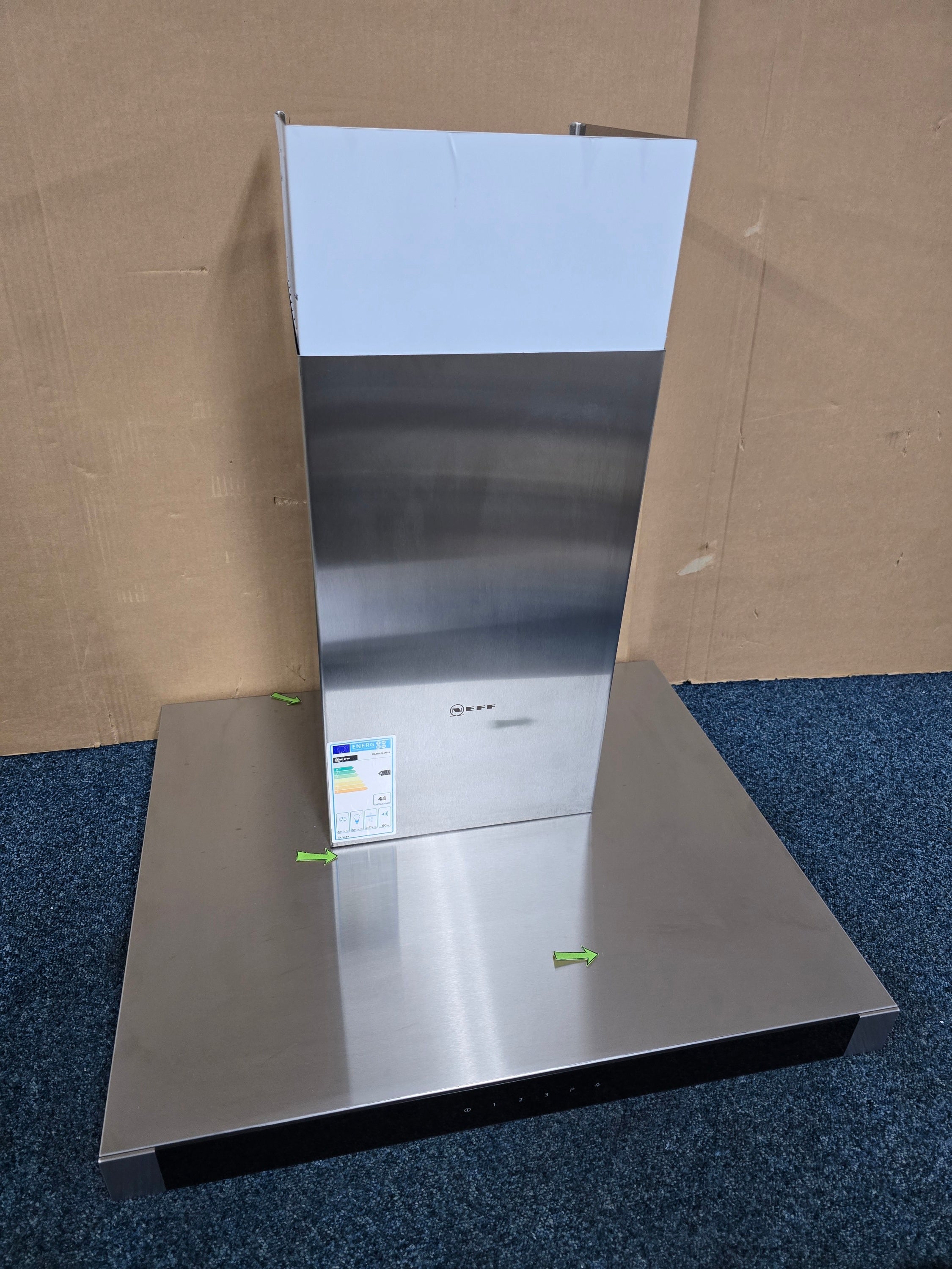 Neff D64BHM1N0B 60cm Designer Cooker Hood in Stainless Steel GRADE A