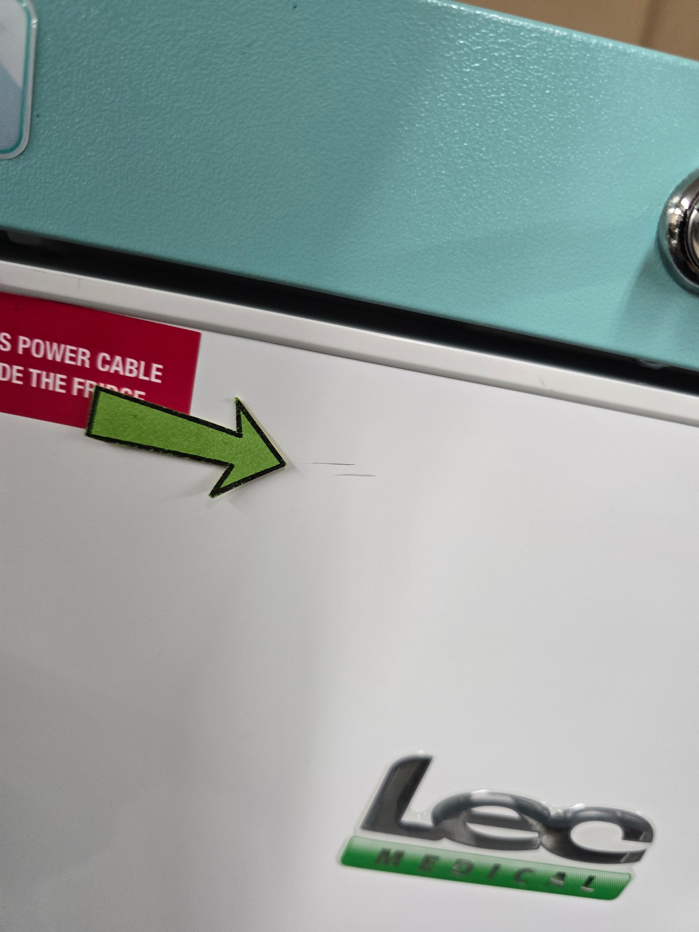 Lec PESR47DC-UK Pharmacy Refrigerator 47L Countertop Solid Door White GRADE B