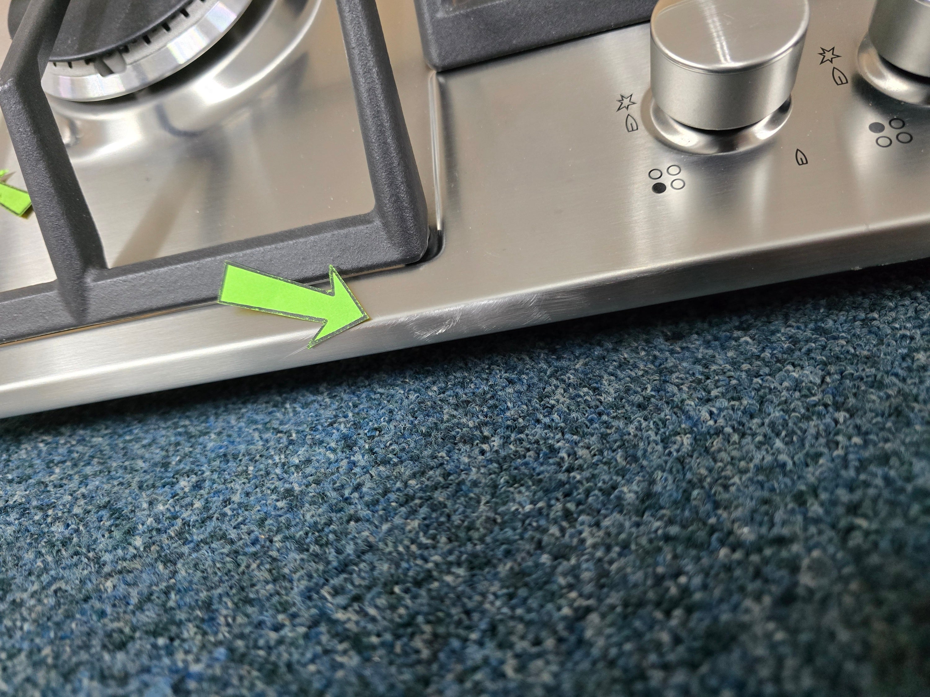 AEG HG654351SM Gas Hob 60cm 4 Burner in Stainless Steel GRADE B