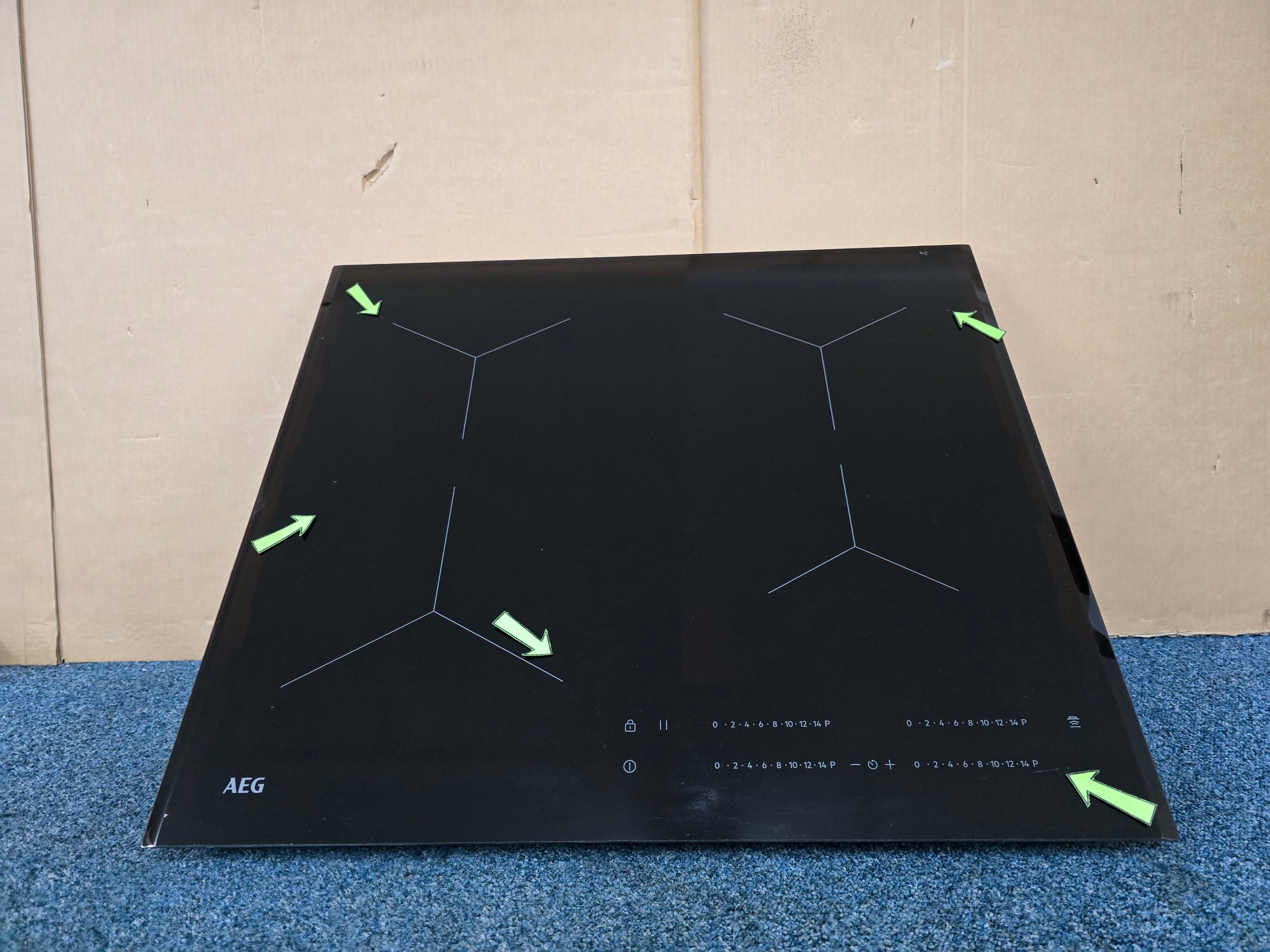 AEG TO64IB00FB 6000 Bridge Zone Induction Hob 60cm Black GRADE B