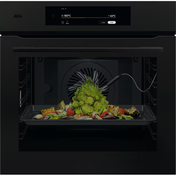 AEG NBT9P831AT ProAssist Pyrolytic Single Oven in Matt Black GRADE A