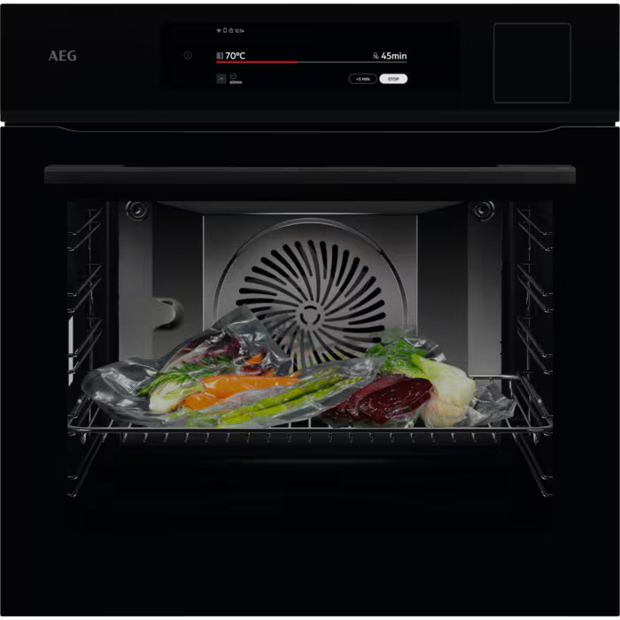 AEG NBP9S831AB Pro Assist with SteamPro Single Oven in Gloss Black GRADE A