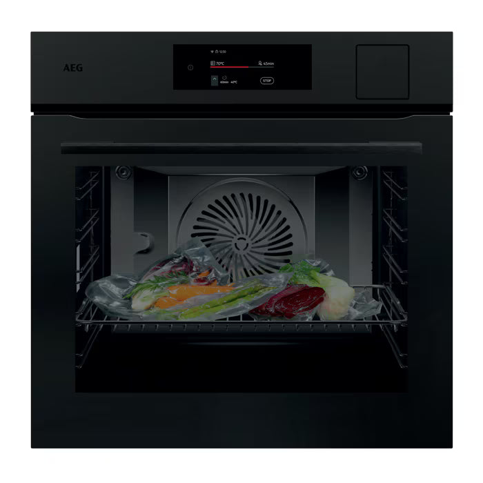 AEG NBP8S731AT Pro Assist with SteamPro Single Oven in Matt Black GRADE A