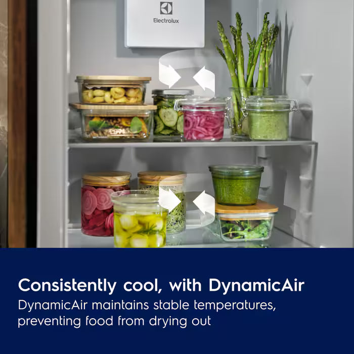 Electrolux KRA7DE18C Tall Integrated Larder Fridge with Fixed Hinge