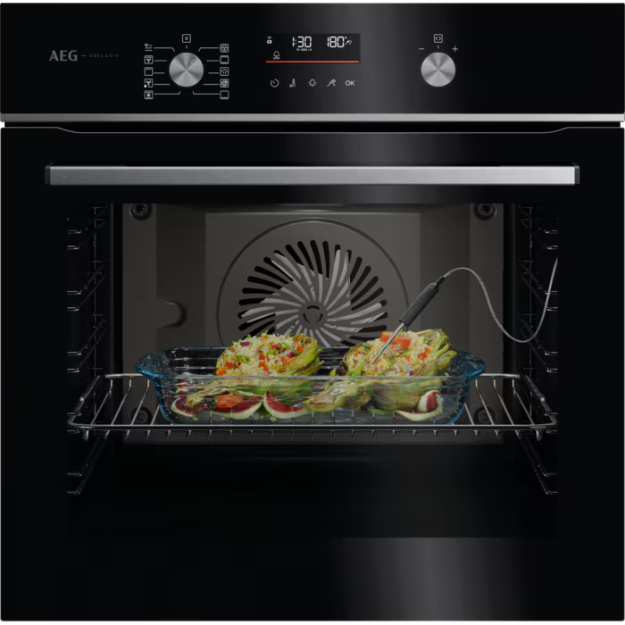 AEG GA5CB50FAB Single Oven with Steam Bake Built in Electric Catalytic in Black