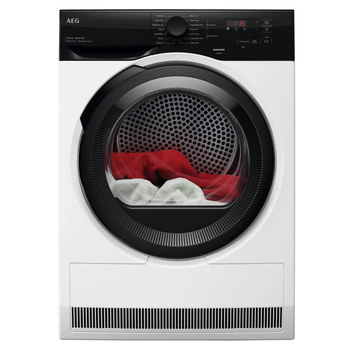 AEG TE718D4B Tumble Dryer 8kg Heat Pump in White GRADE A