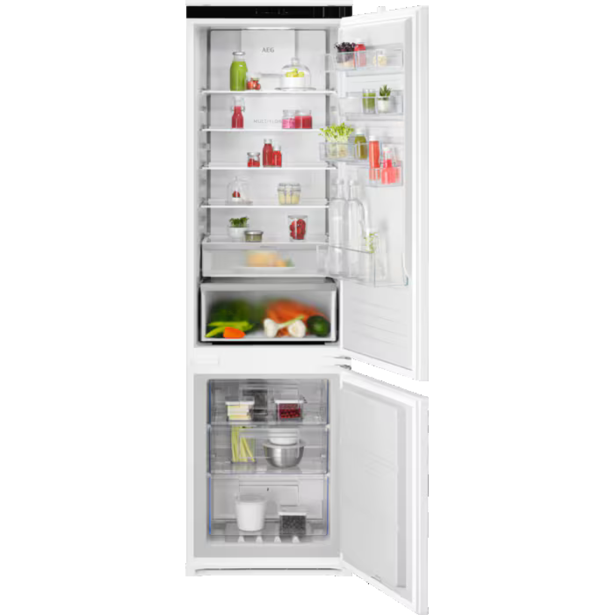 AEG OSC7C191ES Fridge Freezer Extra Height Integrated 70:30 Frost Free GRADE A