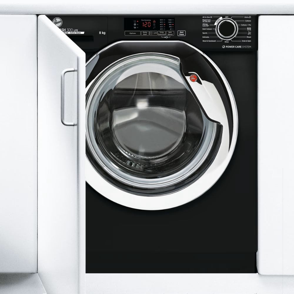 Hoover HBWS48D1ACBE-80 Washing Machine Integrated 8kg 1400rpm Black