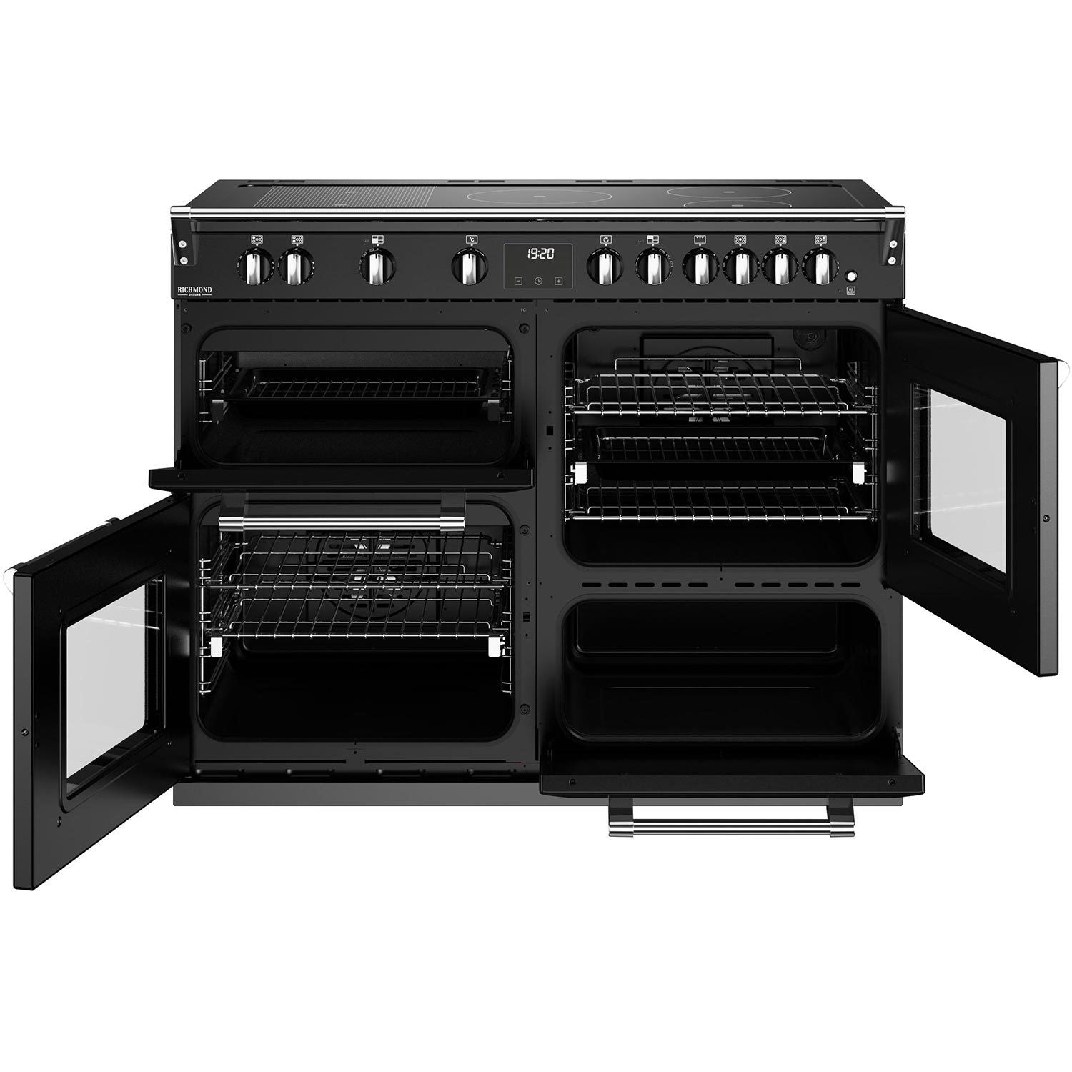 Stoves Richmond Deluxe D1100Ei Range Cooker 110cm Induction Anthracite Black