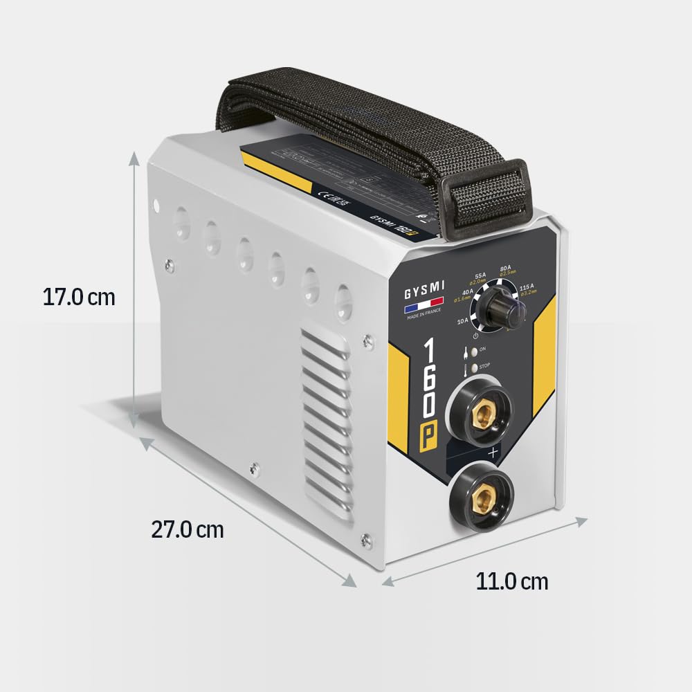 Gysmi 160P Arc and Stick Welder and Strap