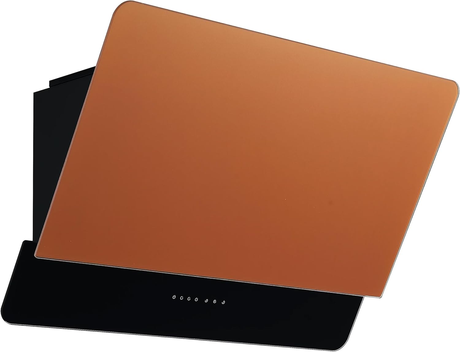 Cata ICONCG80 80cm Angled Curved Cooker Hood Black & Copper