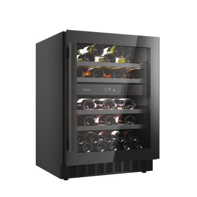 Haier HAKWBD60UK Dual Zone Wine Cooler 44 Bottle in Black GRADE A