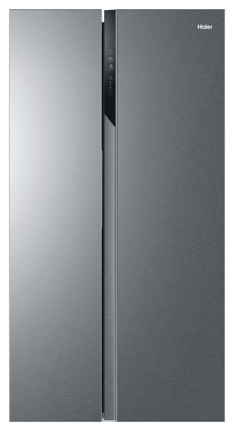 Haier HSR3918ENPG SBS90 Series 3 American Fridge Freezer in Silver
