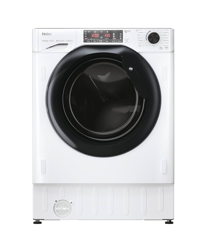 Haier HWQ90B416FWB-80 Washing Machine Integrated 9kg 1600rpm White