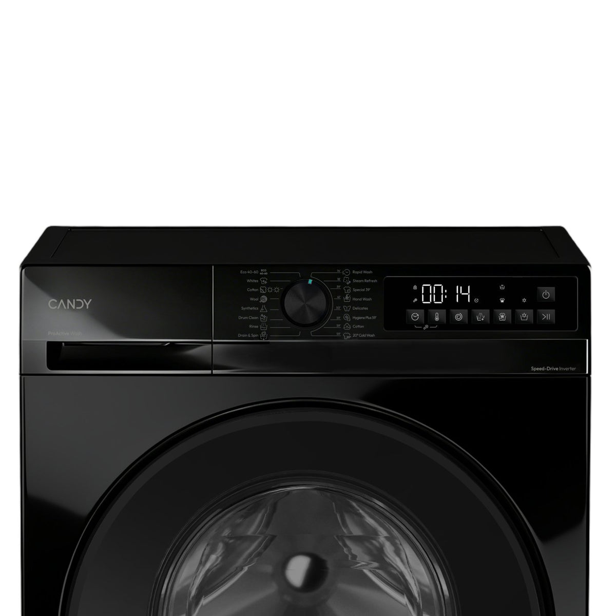 Candy GWD496B8B-80 Washer Dryer 9kg + 6kg 1400rpm in Black