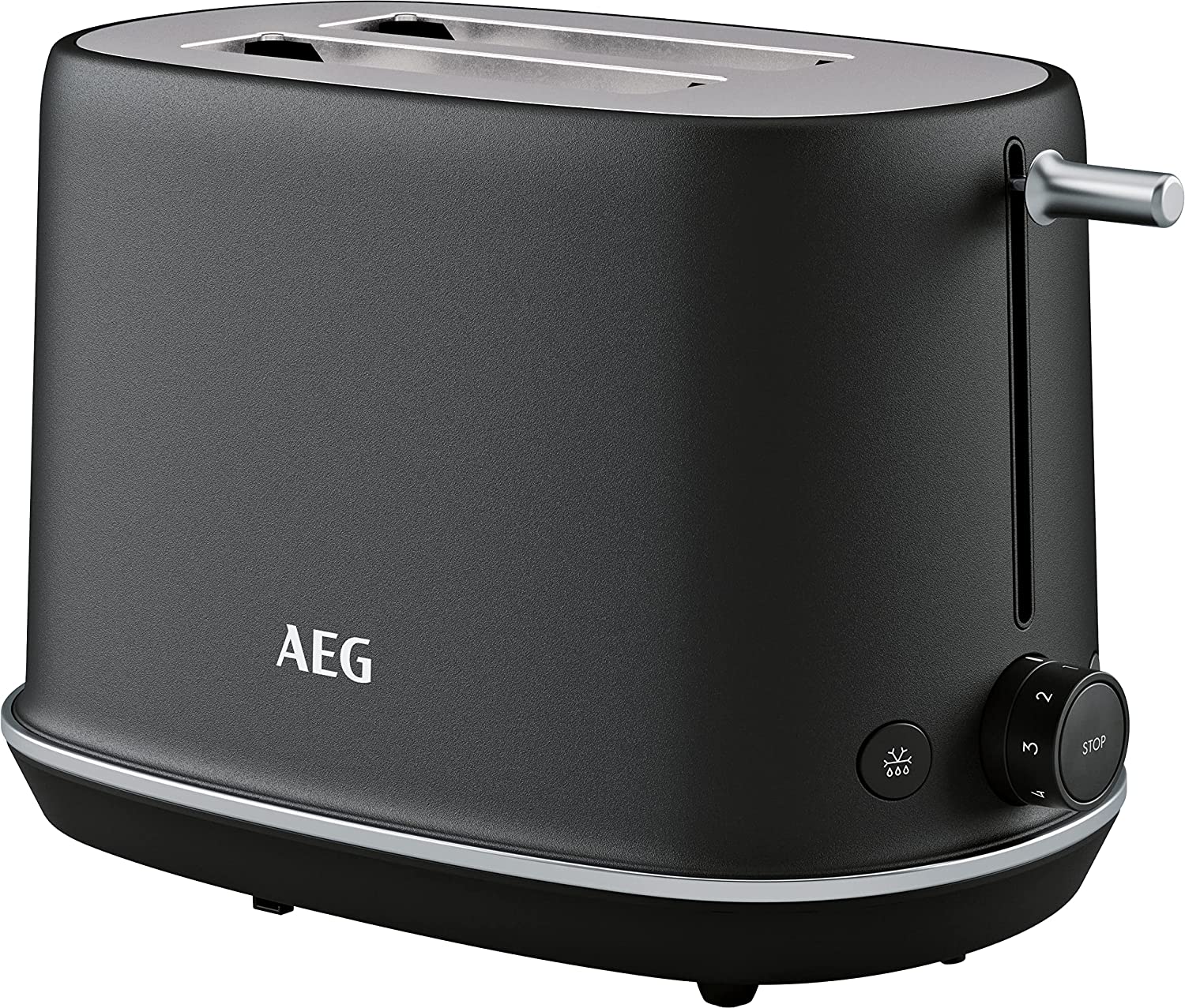 AEG T7-1-6BP-U Gourmet 7 2 Slot Precision Toaster in Anthracite Grey