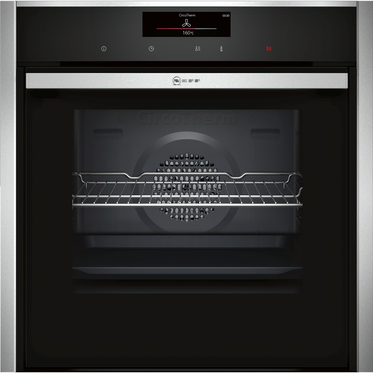 Neff B58CT68N0B Single Oven N90 Electric Slide & Hide Stainless Steel GRADE A
