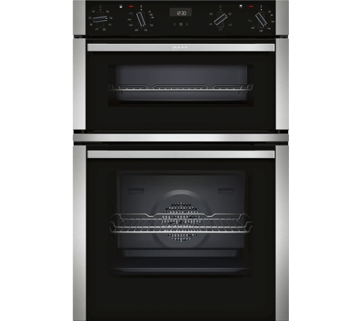 Neff U1ACE2HN0B Double Oven Electric Built In Black & Stainless Steel GRADE B