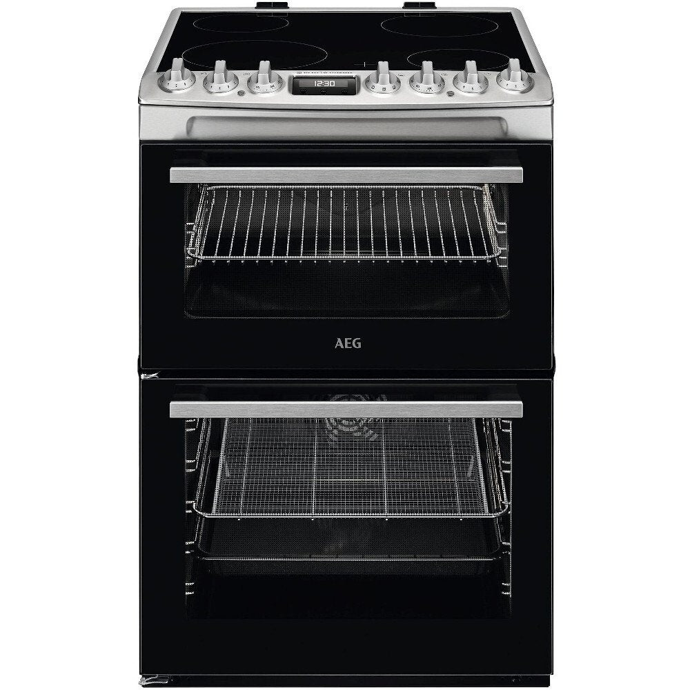 AEG CCX6740ACM Ceramic Cooker 60cm in Stainless Steel