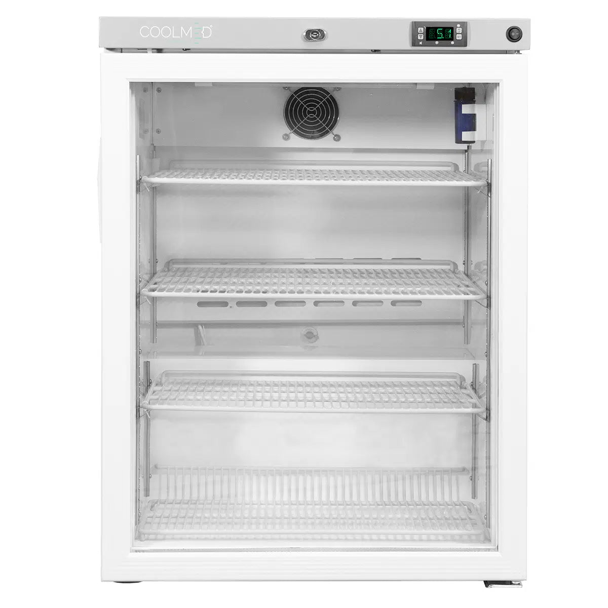 CoolMed CMG125 Pharmacy Refrigerator Glass Door in White