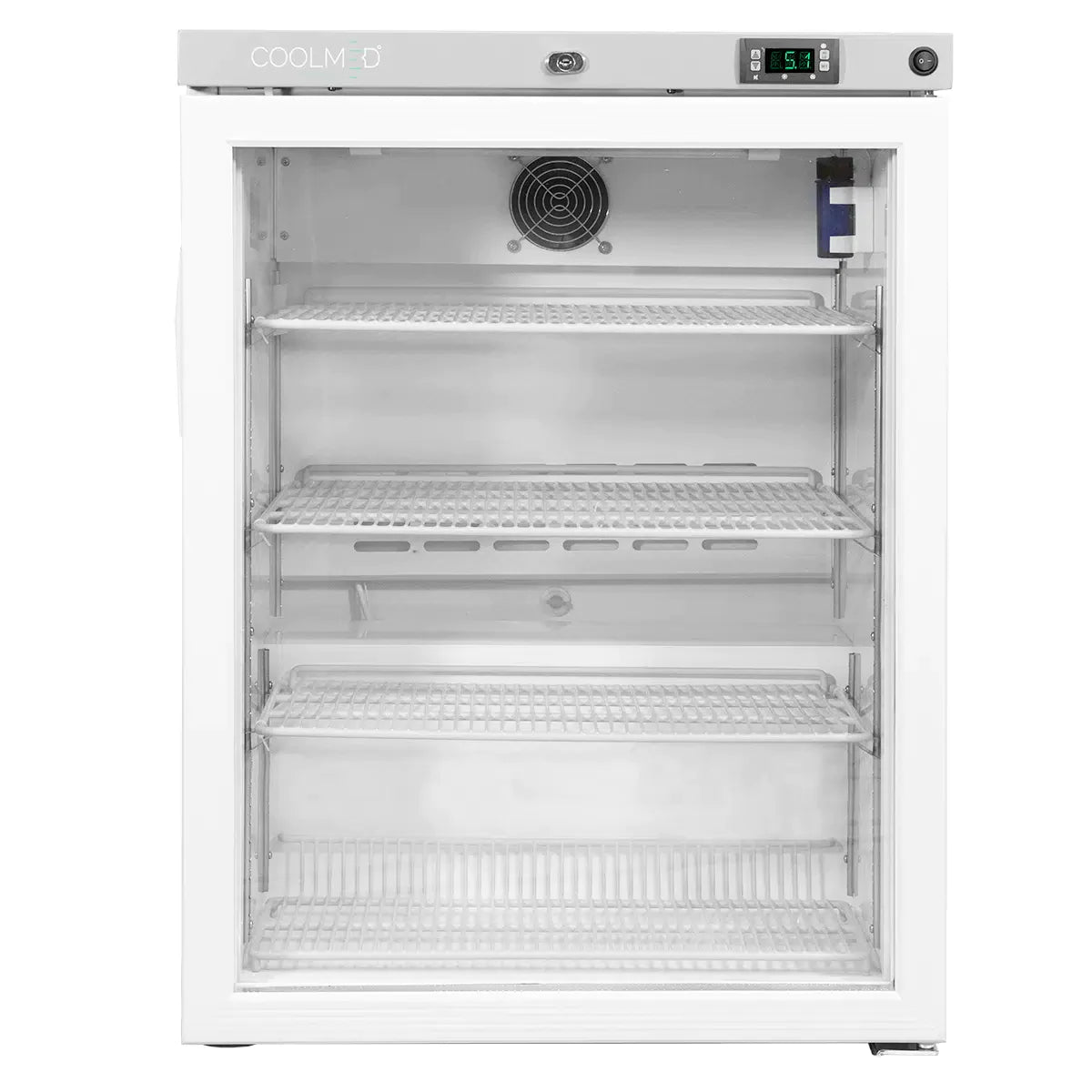 CoolMed CMG125 Pharmacy Refrigerator Glass Door in White REFURBISHED