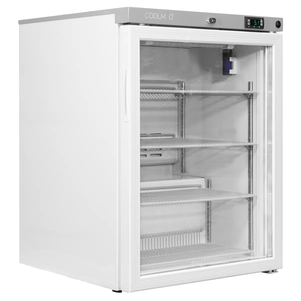 CoolMed CMG125 Pharmacy Refrigerator Glass Door in White