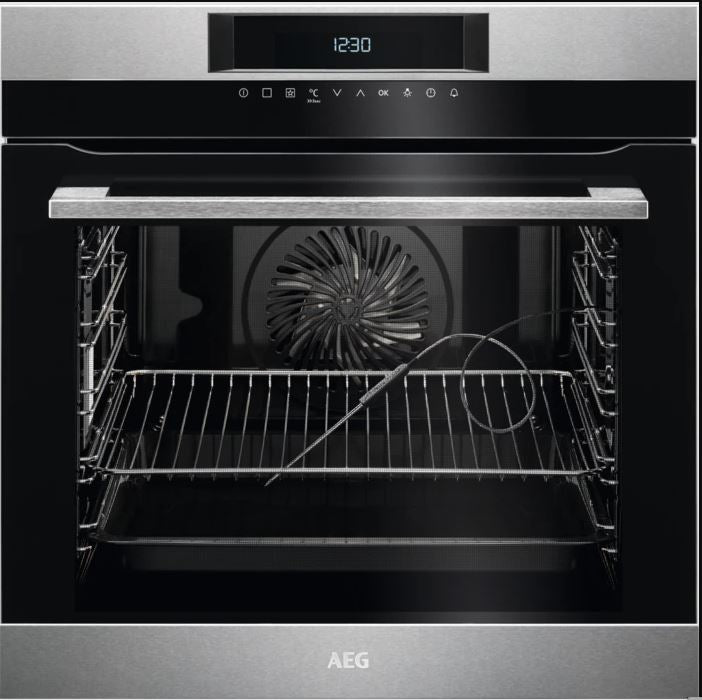 AEG BPK64202HM Built In Single Electric Oven Pyrolytic in Stainless Steel GRADE B