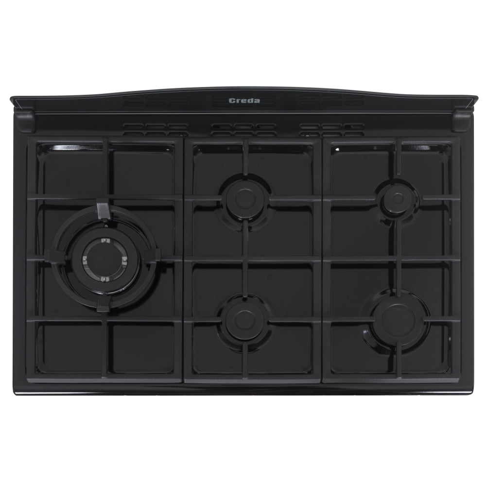 Creda C90RCDFTS 90cm Traditional Dual Fuel Range Cooker Silver GRADE B