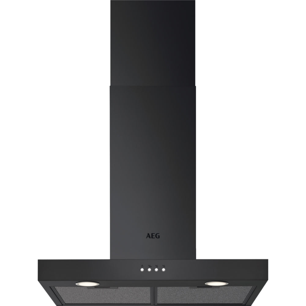 AEG GB87D61CB 6000 Series Cooker Hood 60cm Chimney Gloss Black