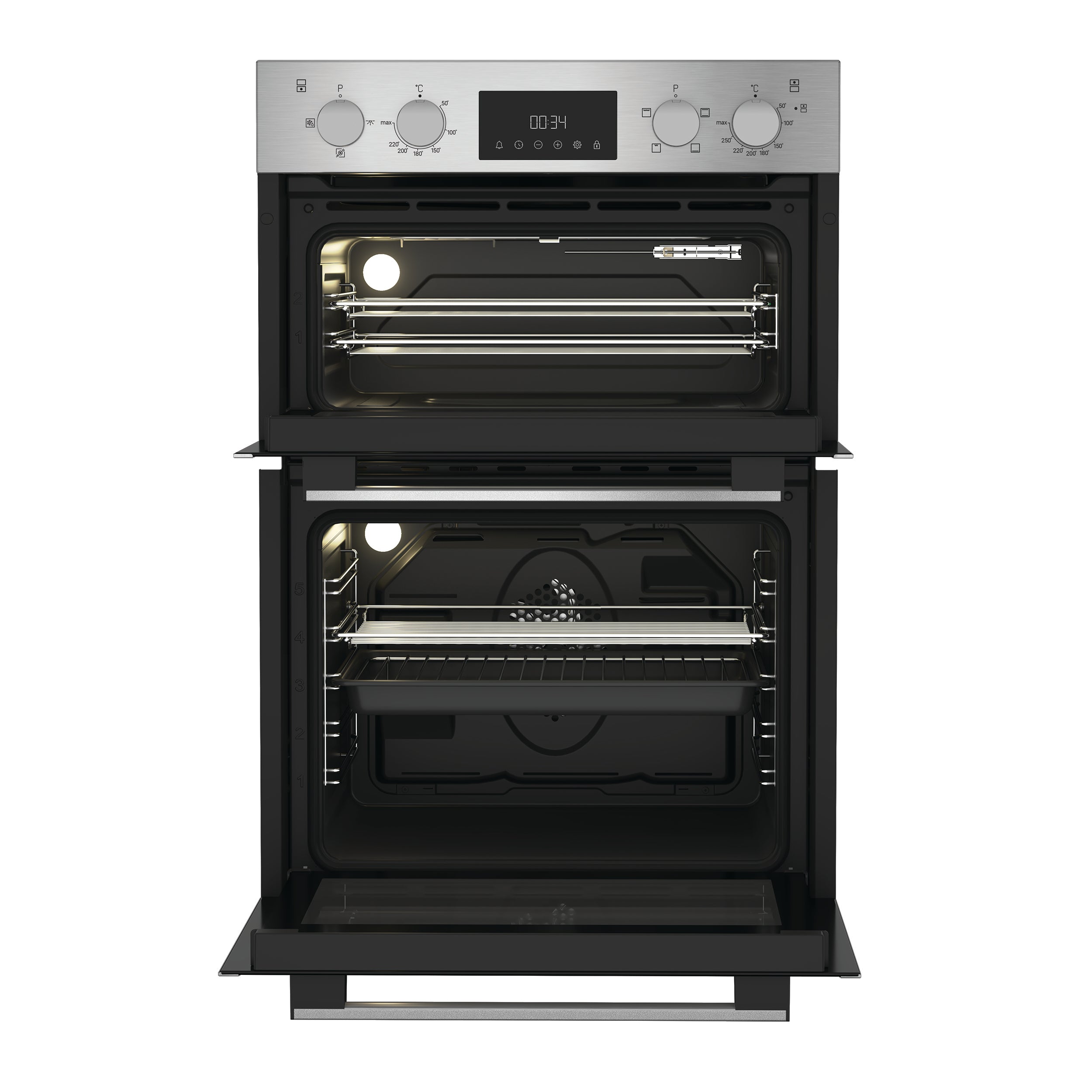 Hotpoint DIH10DIX Built in Double Oven in Stainless Steel